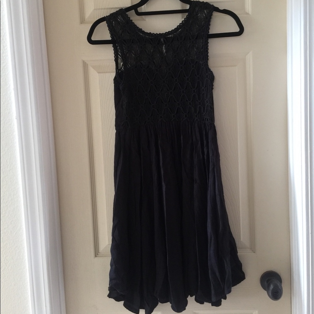 Free people black skater dress